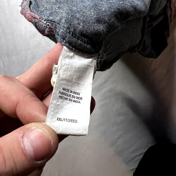 Lucky Brand Men's XXL California Fit Plaid Button-Down Shirt - Picture 6 of 8